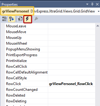 Devexpress GridView RowClick Event